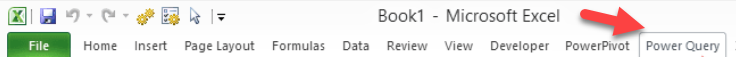 Excel  Add In Power Query Tab