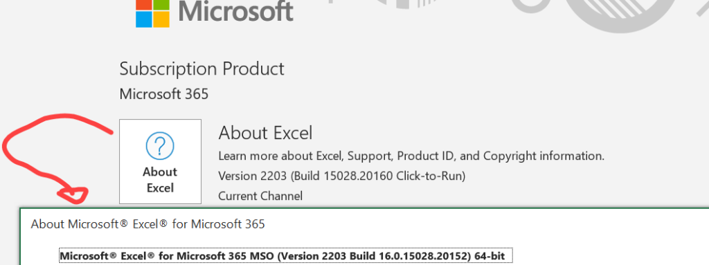 What version of Excel for Power Query