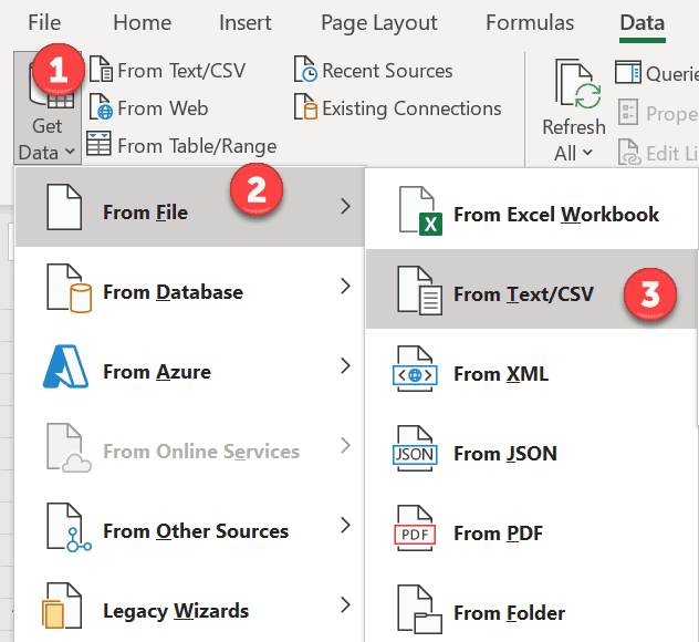 import data into Power query and count rows in Power query